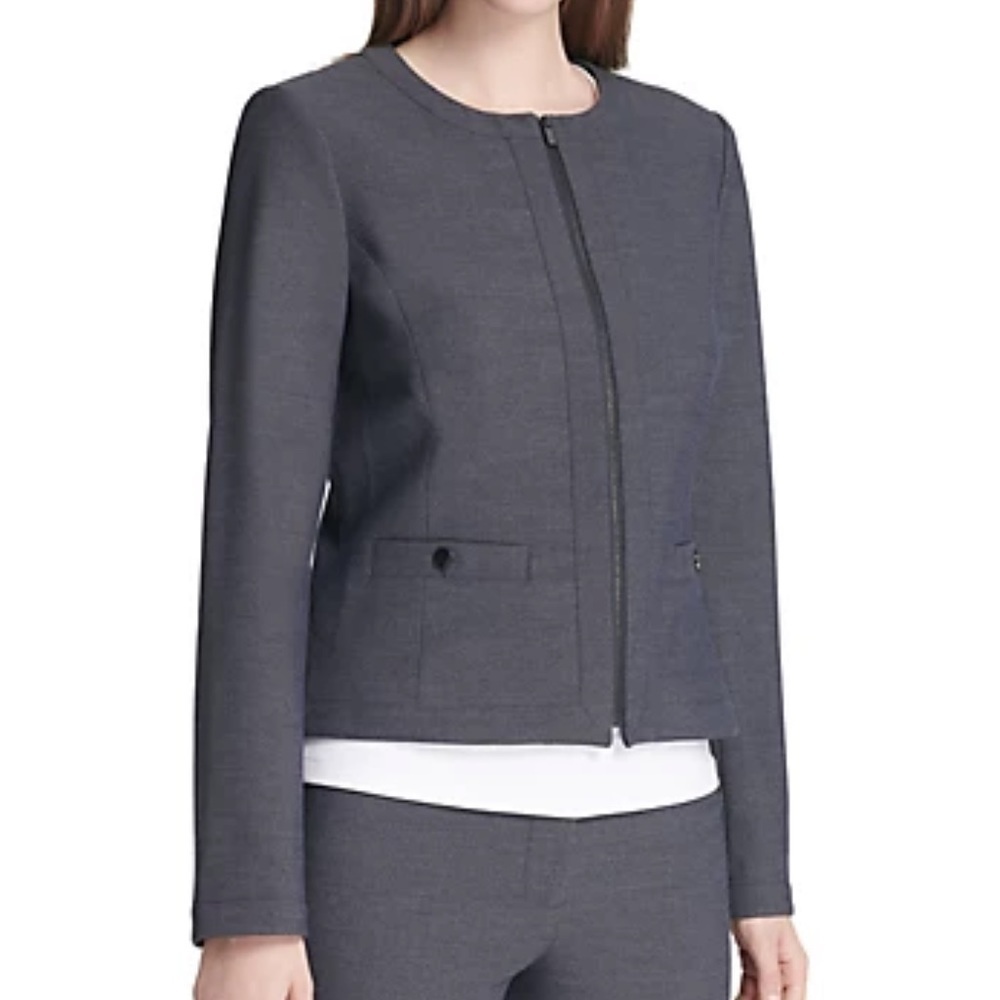 ! Calvin Klein Zip Front Jacket